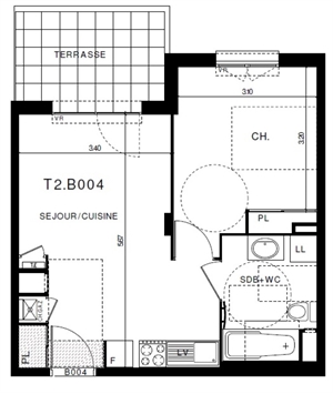 t2 à la location -   63000  CLERMONT FERRAND, surface 38 m2 location t2 - UBI464107271